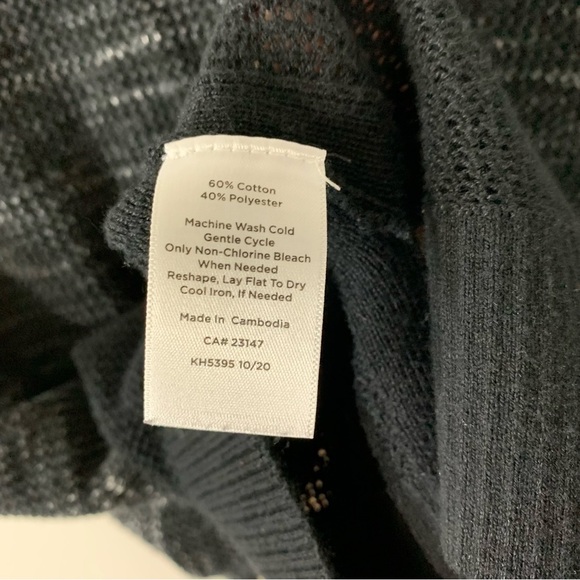 2/$35 T By Talbots Mesh Colorblock Sweater - Picture 10 of 10